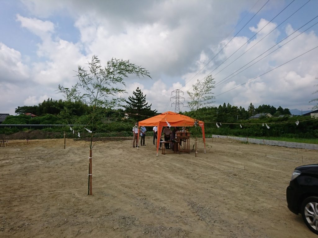 8月の地鎮祭。